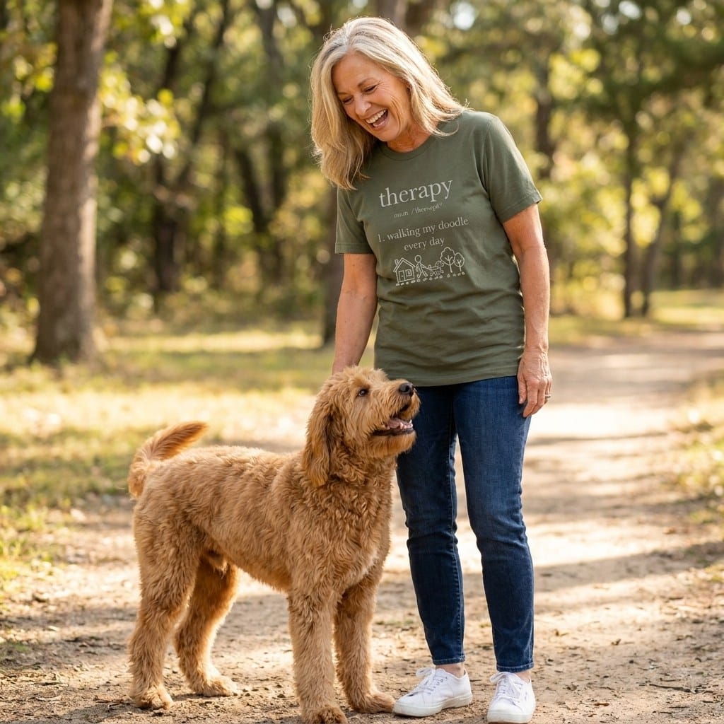 Therapy Doodle Definition T-Shirt in by Puppy Jo