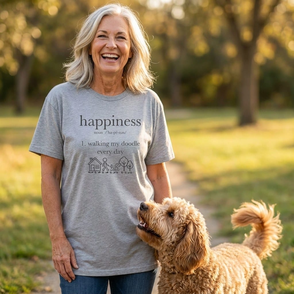 Happiness Doodle Definition T-Shirt in by Puppy Jo