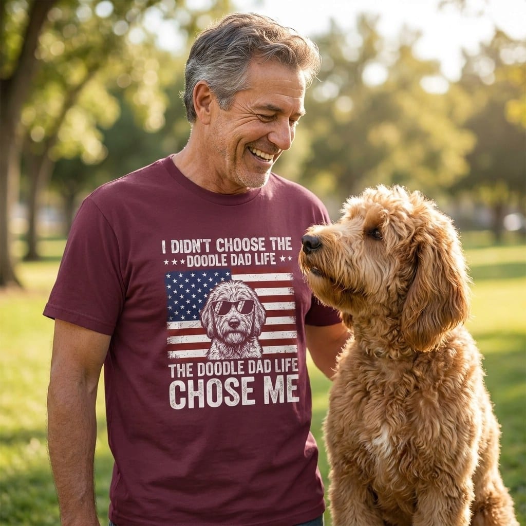 Patriotic Doodle Dad Life in by Puppy Jo