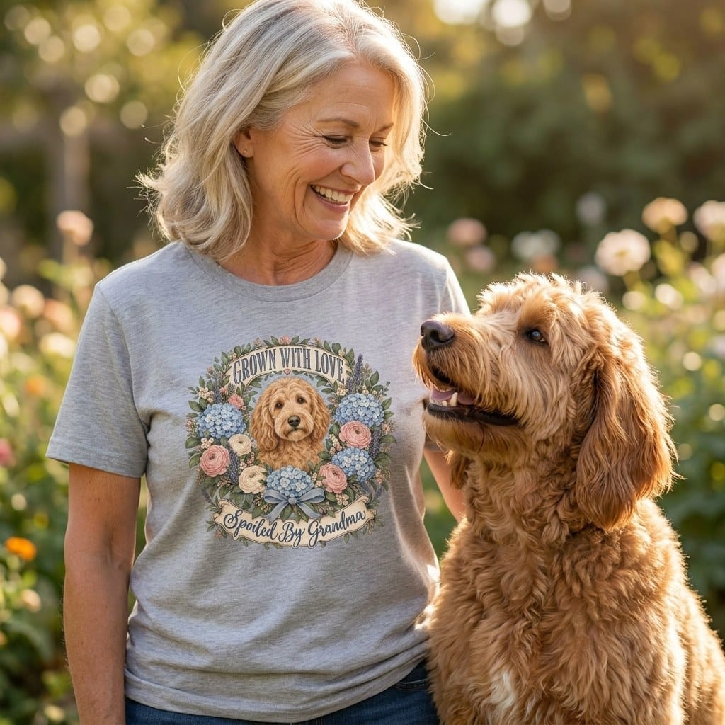 Doodle Grandma Spoiled T-Shirt in by Puppy Jo