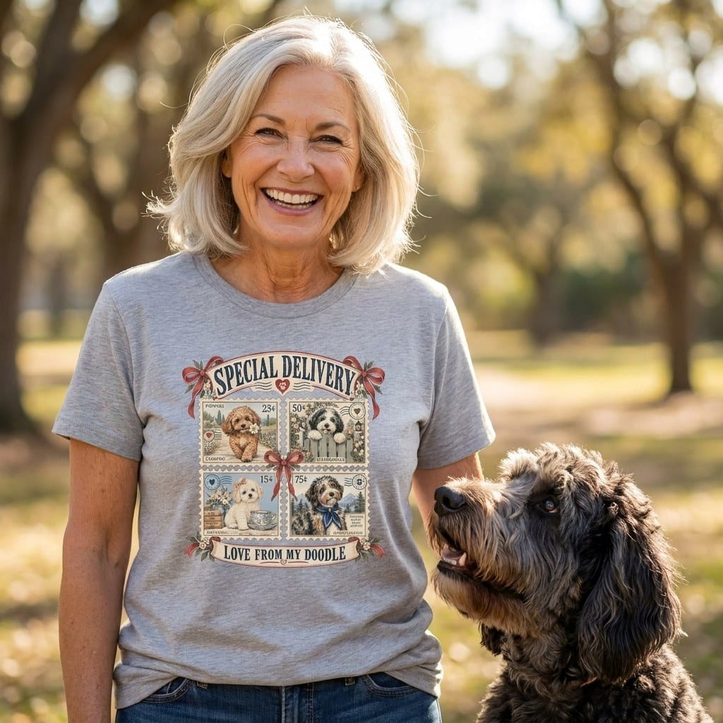 Doodle Stamp T-Shirt in by Puppy Jo