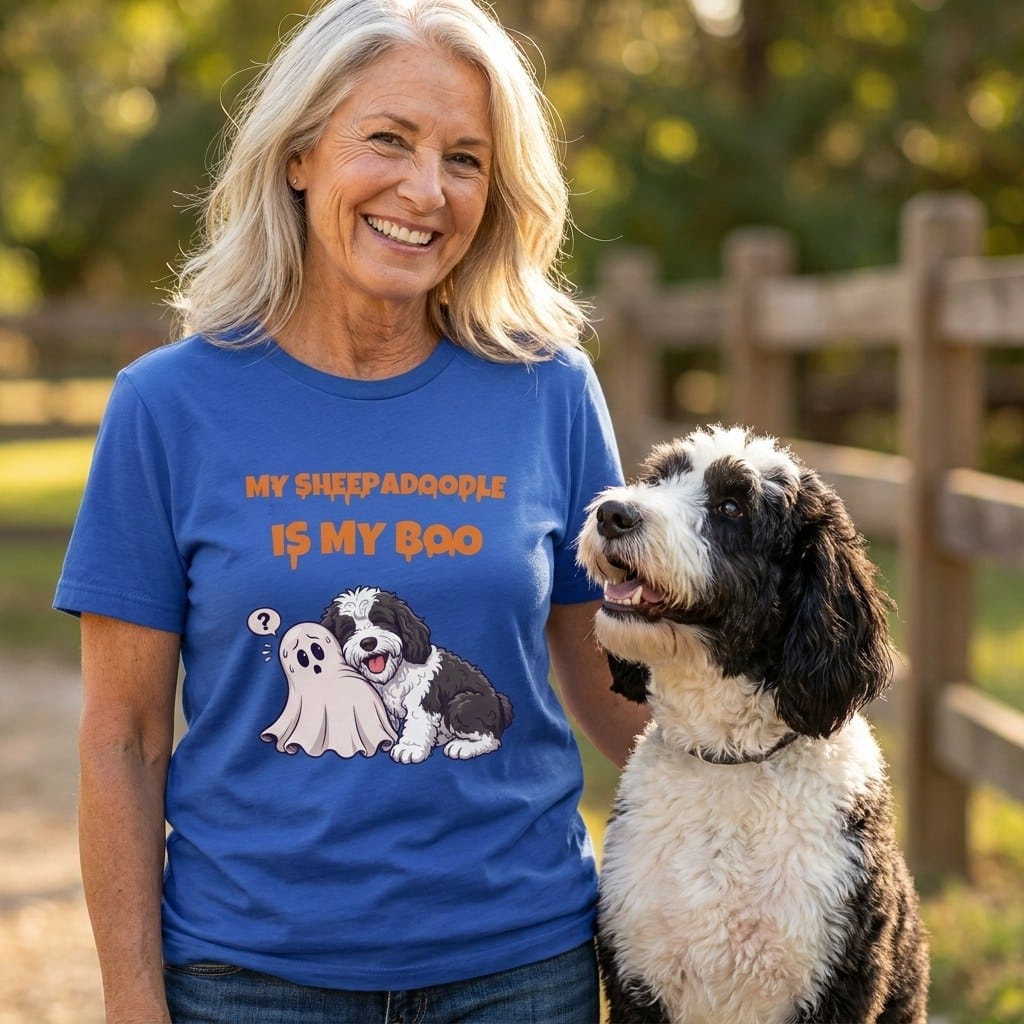 Sheepadoodle My Boo T-Shirt in by Puppy Jo