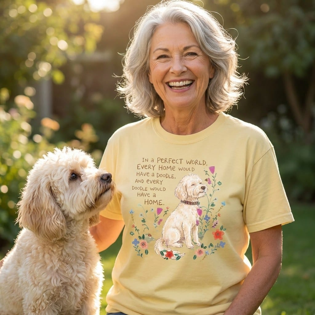 Perfect World Maltipoo Signature T-Shirt in by Puppy Jo