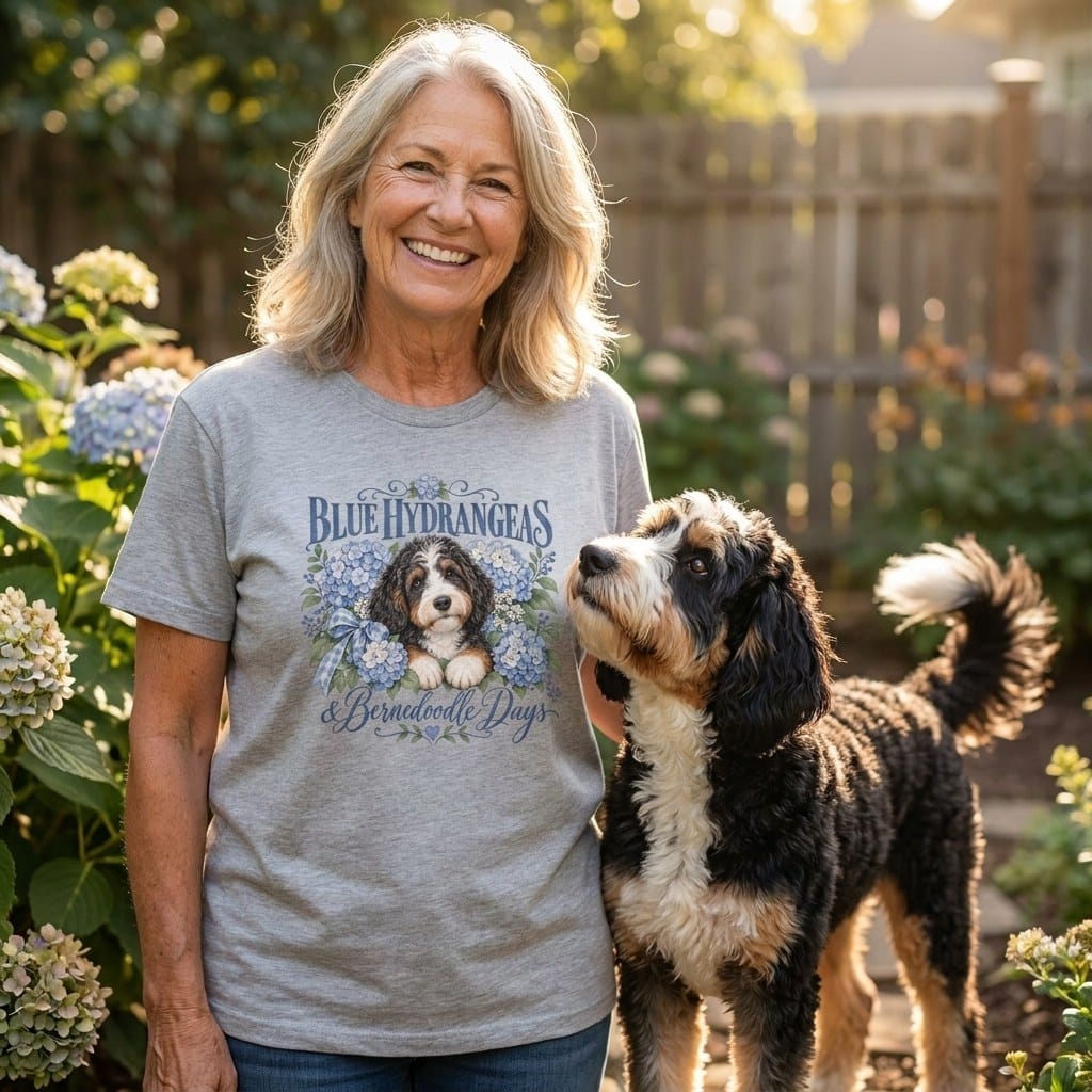 Bernedoodle Days T-Shirt in by Puppy Jo