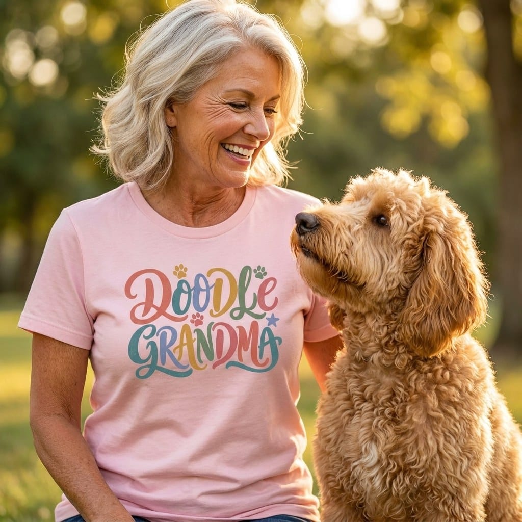 Doodle Grandma T-Shirt in by Puppy Jo