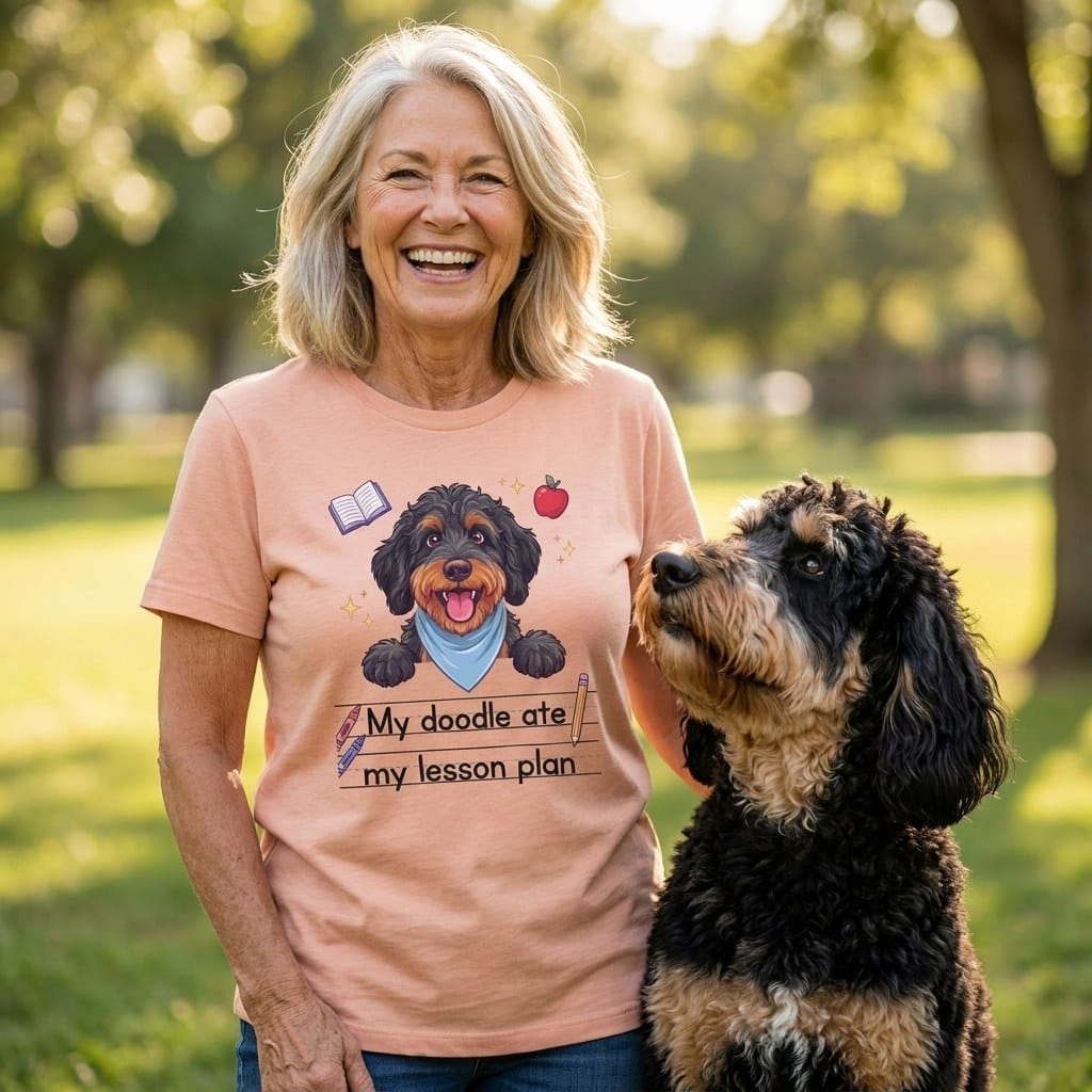 Phantom Goldendoodle Ate Lesson T-Shirt in by Puppy Jo
