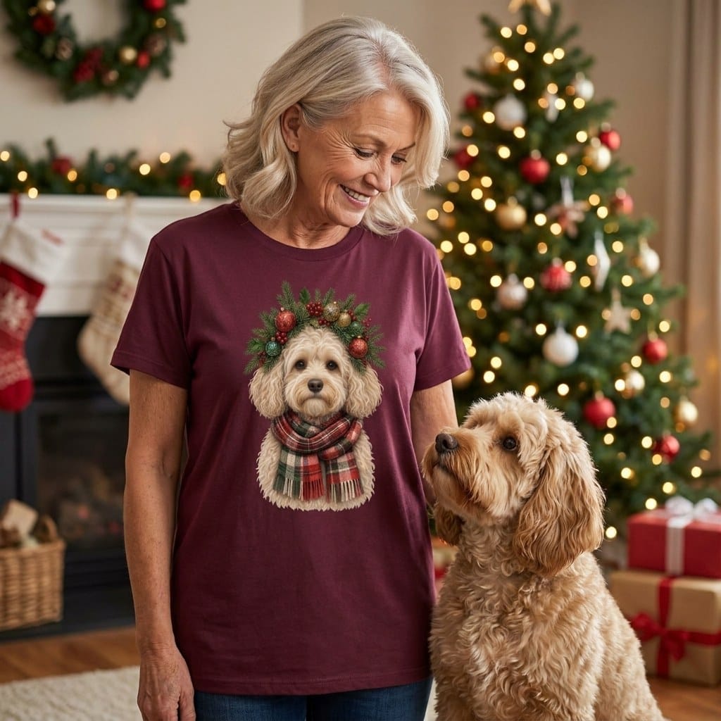Maltipoo Holiday Crown T-Shirt in by Puppy Jo