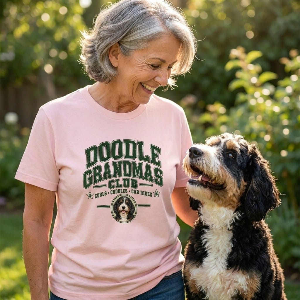 Bernedoodle Grandmas Club in by Puppy Jo