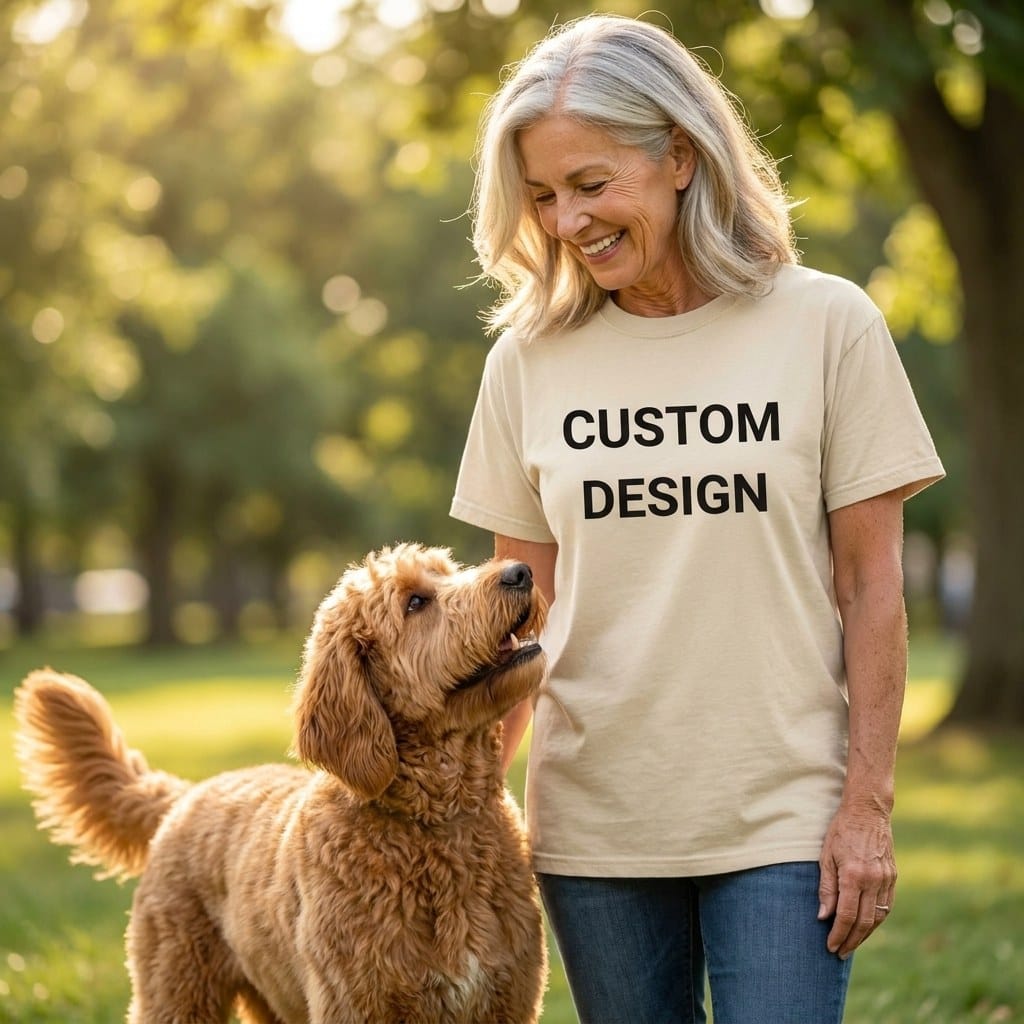 Your Ideas - One of a Kind Design - Custom Signature T-Shirt in by Puppy Jo
