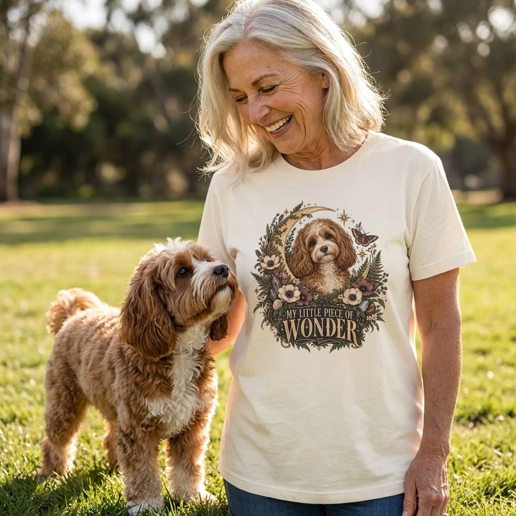 Cavapoo Wonder T-Shirt in by Puppy Jo