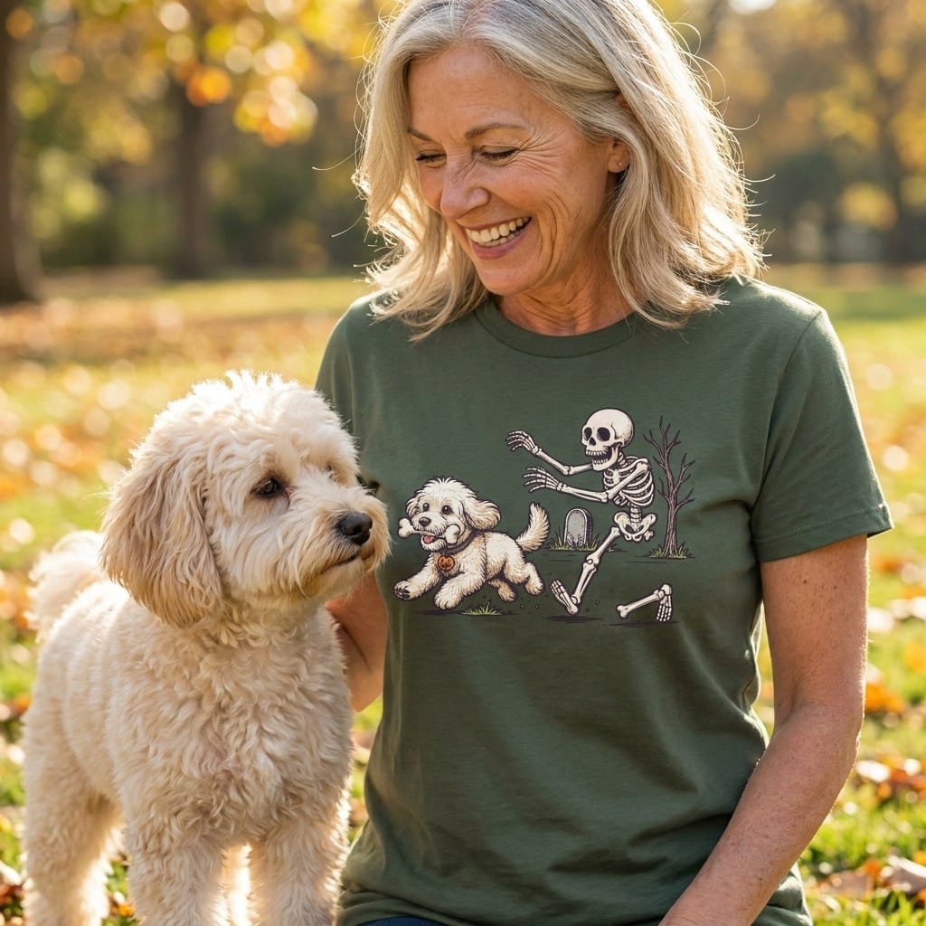 Maltipoo Bone Thief T-Shirt in by Puppy Jo