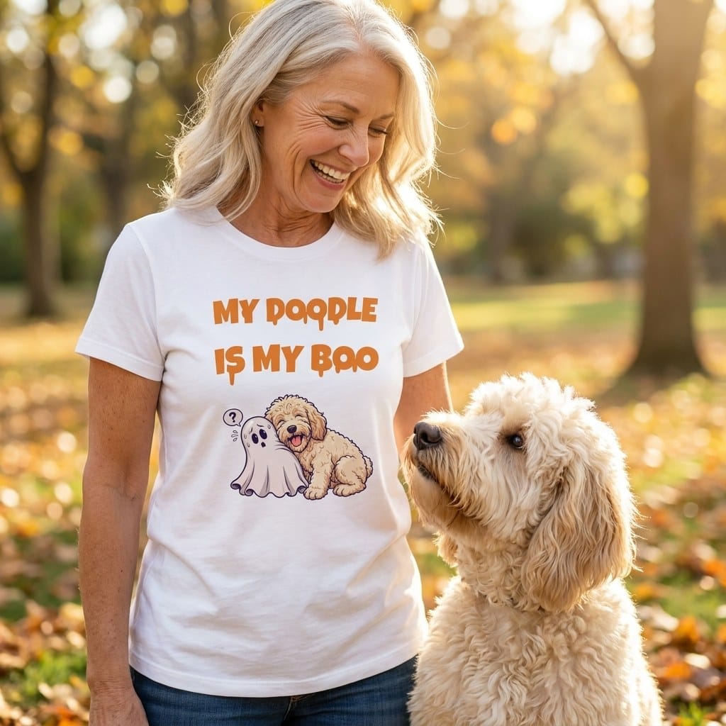 Cream Goldendoodle My Boo T-Shirt in by Puppy Jo