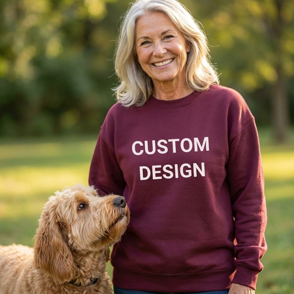 Your Ideas - One of a Kind Design - Custom Sweatshirt in by Puppy Jo