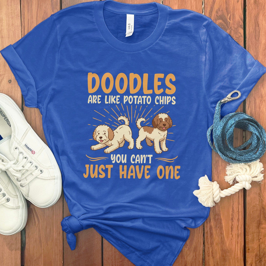 Like Potato Chips Doodle T-Shirt in True Royal / S by Puppy Jo