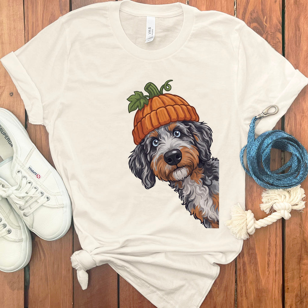 Lil Pumpkin Aussiedoodle T-Shirt in Natural / S by Puppy Jo
