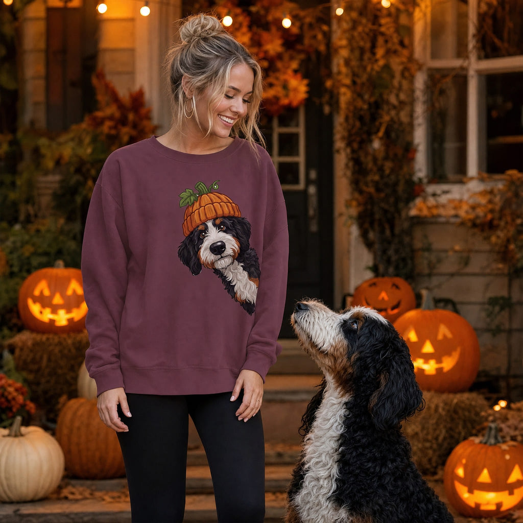 Lil Pumpkin Bernedoodle Sweatshirt in by Puppy Jo