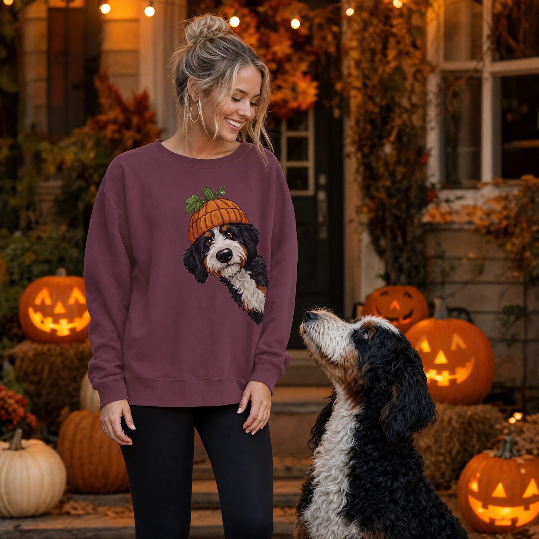 Lil Pumpkin Bernedoodle Sweatshirt in by Puppy Jo