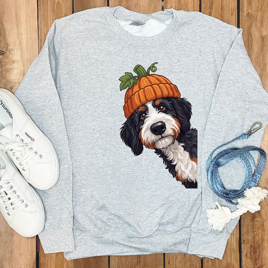Lil Pumpkin Bernedoodle Sweatshirt in Sport Grey / S by Puppy Jo