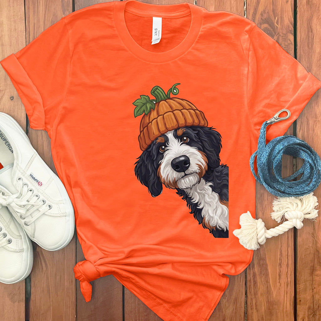 Lil Pumpkin Bernedoodle T-Shirt in Orange / S by Puppy Jo