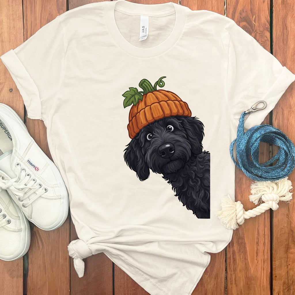 Lil Pumpkin Black Goldendoodle T-Shirt in Natural / S by Puppy Jo