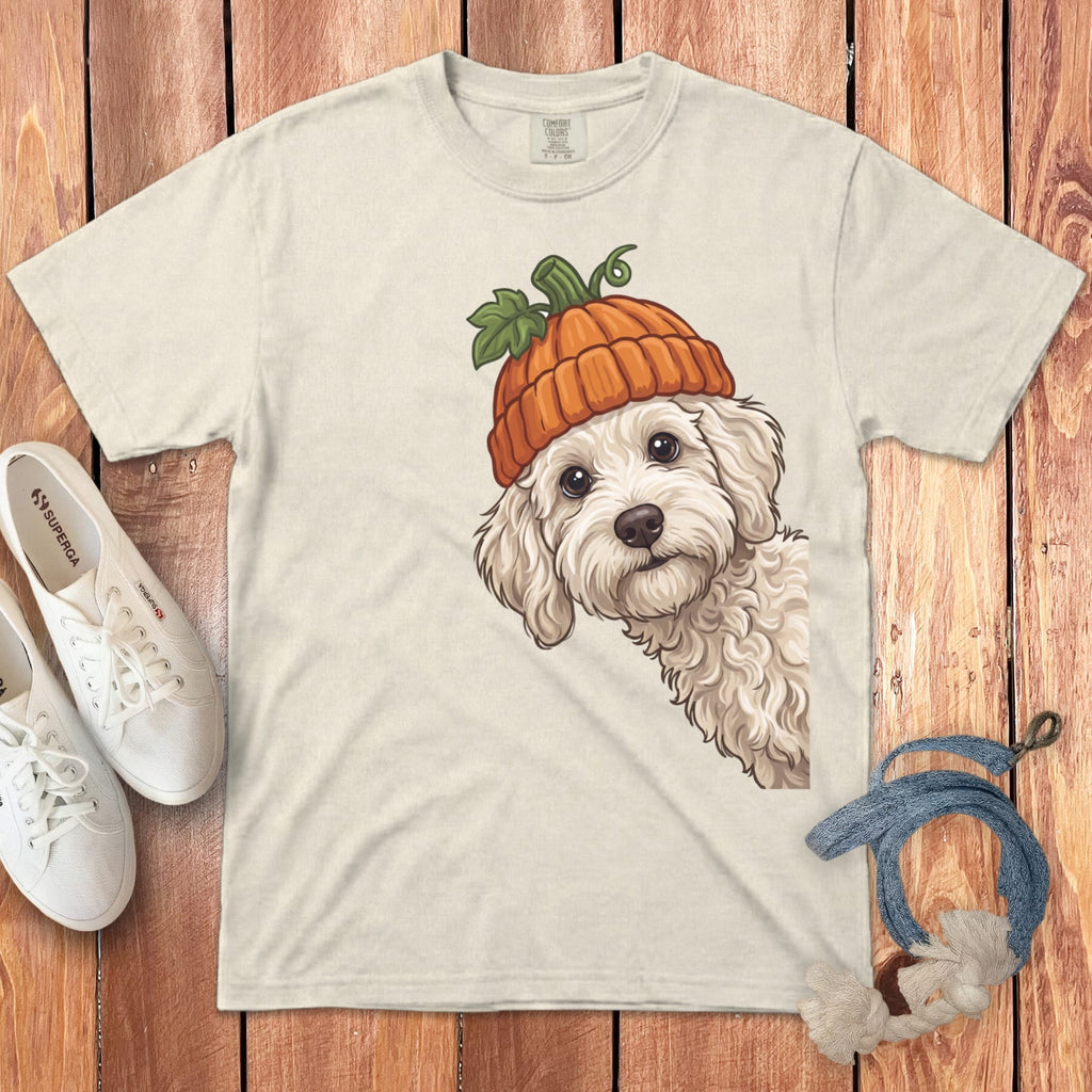 Lil Pumpkin Maltipoo Signature T-Shirt in Ivory / S / T-Shirts by Puppy Jo