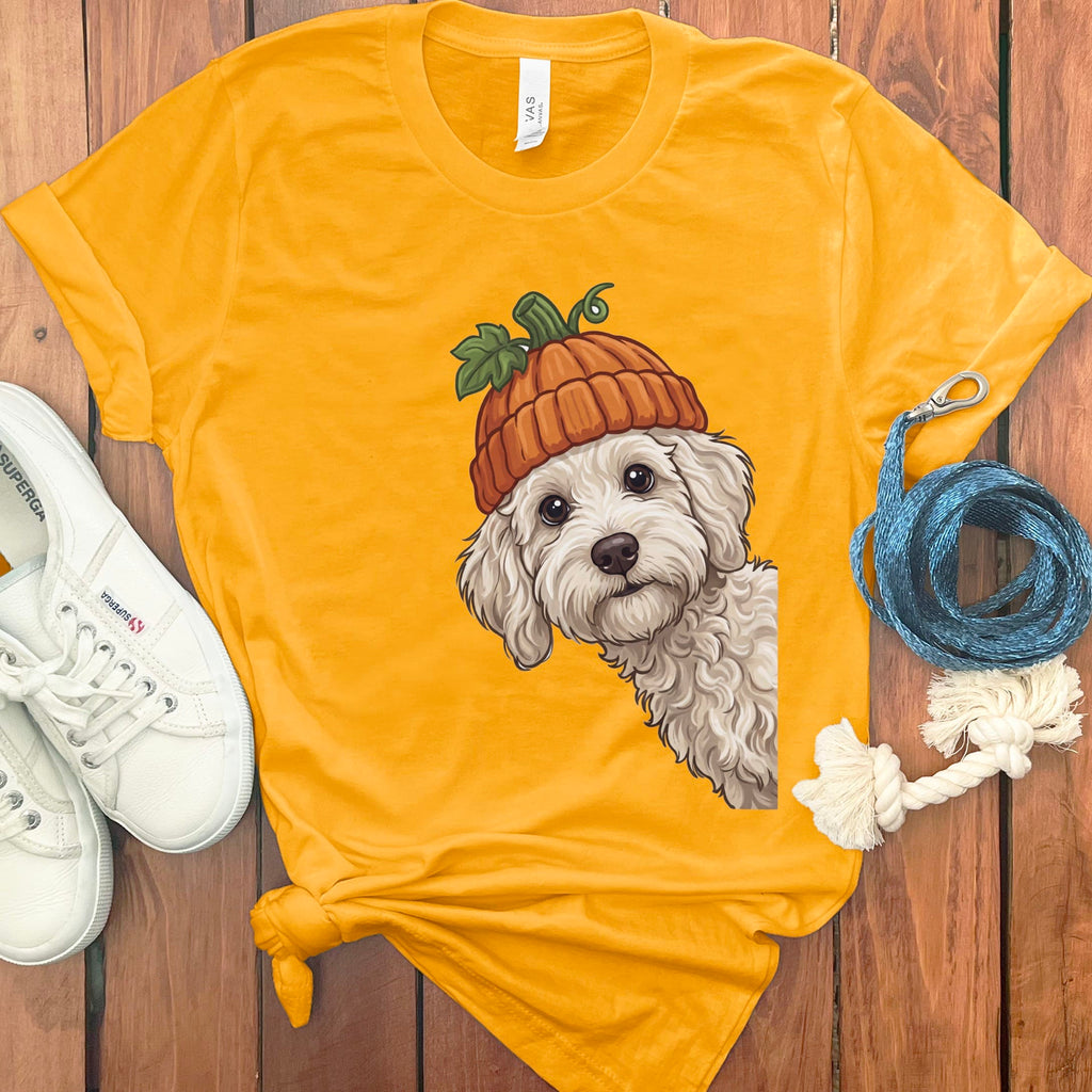 Lil Pumpkin Maltipoo T-Shirt in Gold / S by Puppy Jo