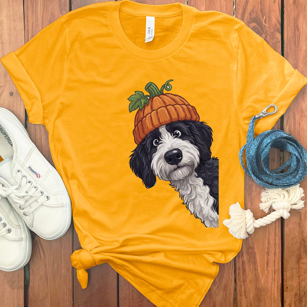 Lil Pumpkin Sheepadoodle T-Shirt in Gold / S by Puppy Jo