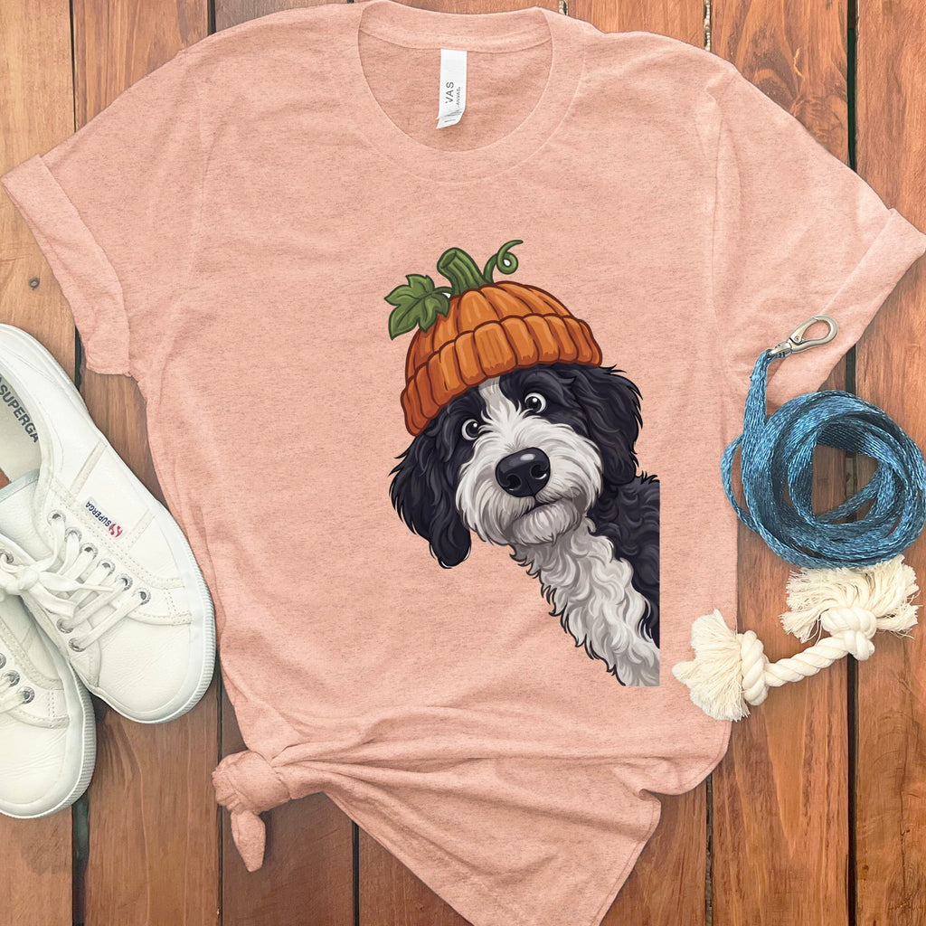 Lil Pumpkin Sheepadoodle T-Shirt in Heather Peach / S by Puppy Jo
