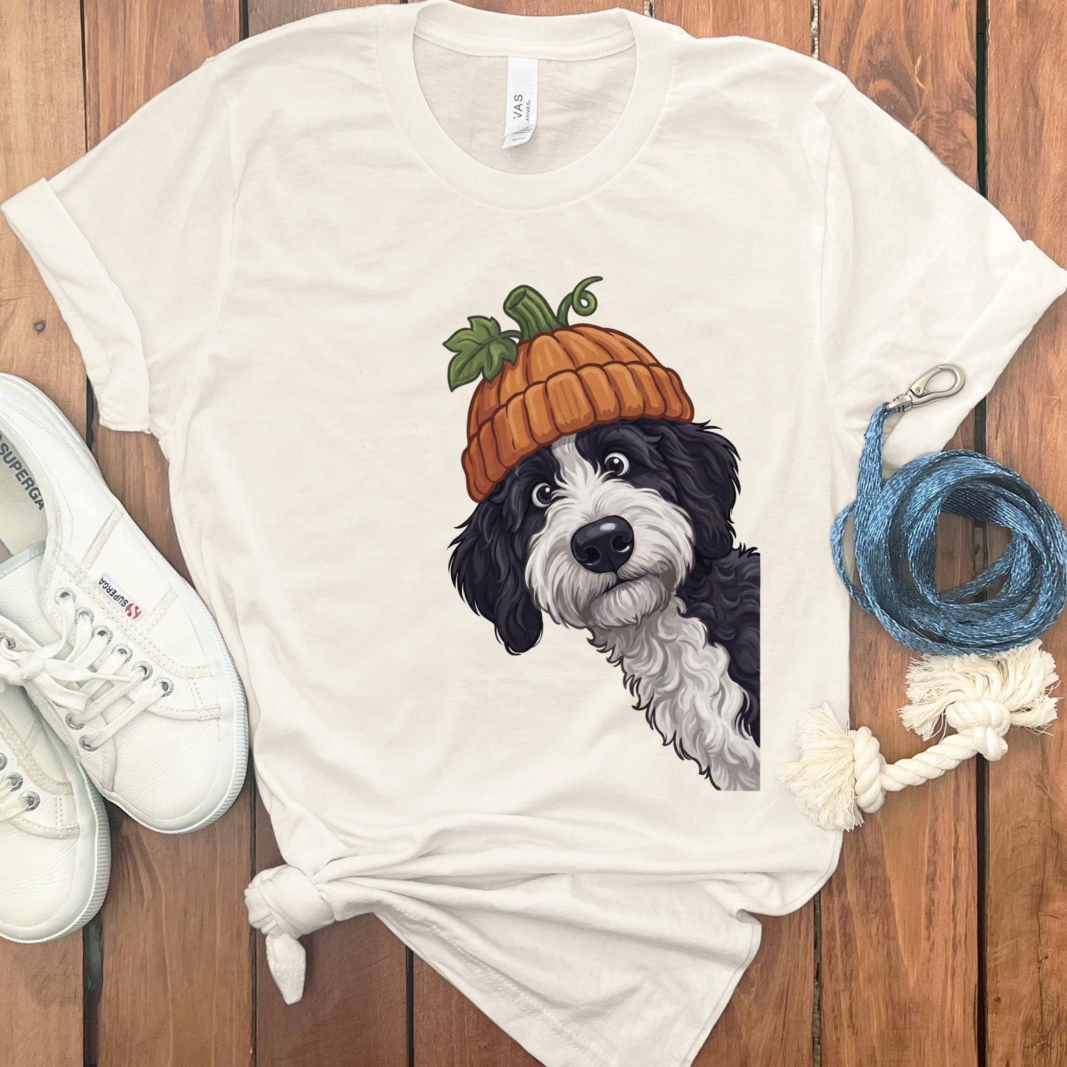 Lil Pumpkin Sheepadoodle T-Shirt in Natural / S by Puppy Jo