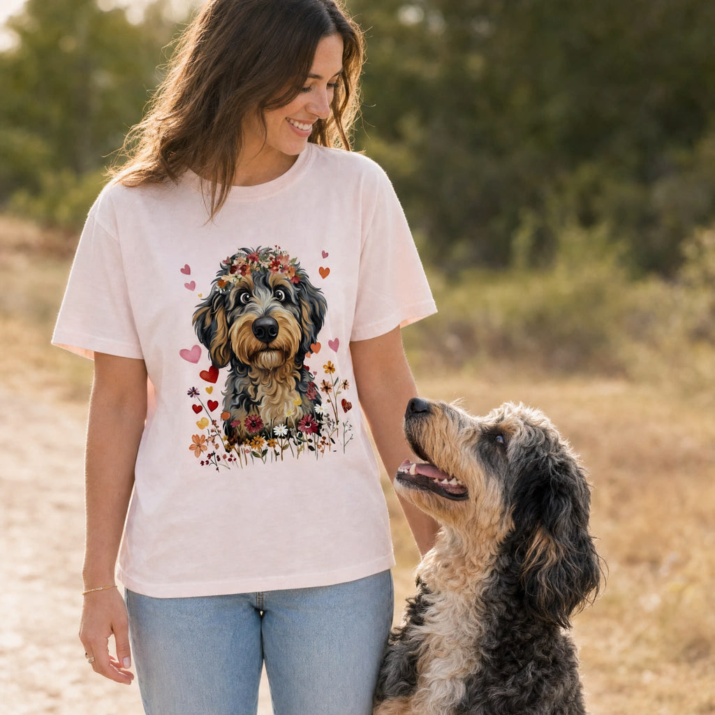 Lovable Aussiedoodle T-Shirt in by Puppy Jo