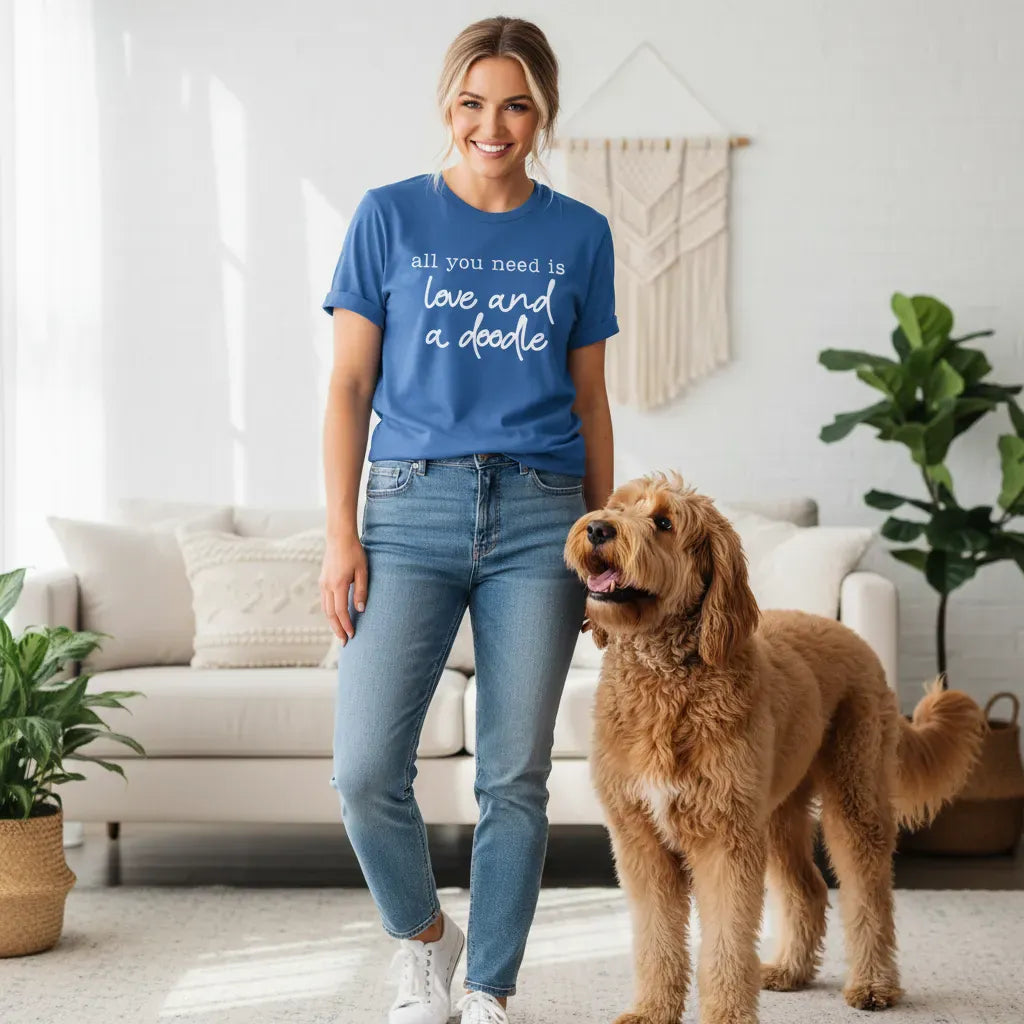 Love and a Doodle T-Shirt in by Puppy Jo
