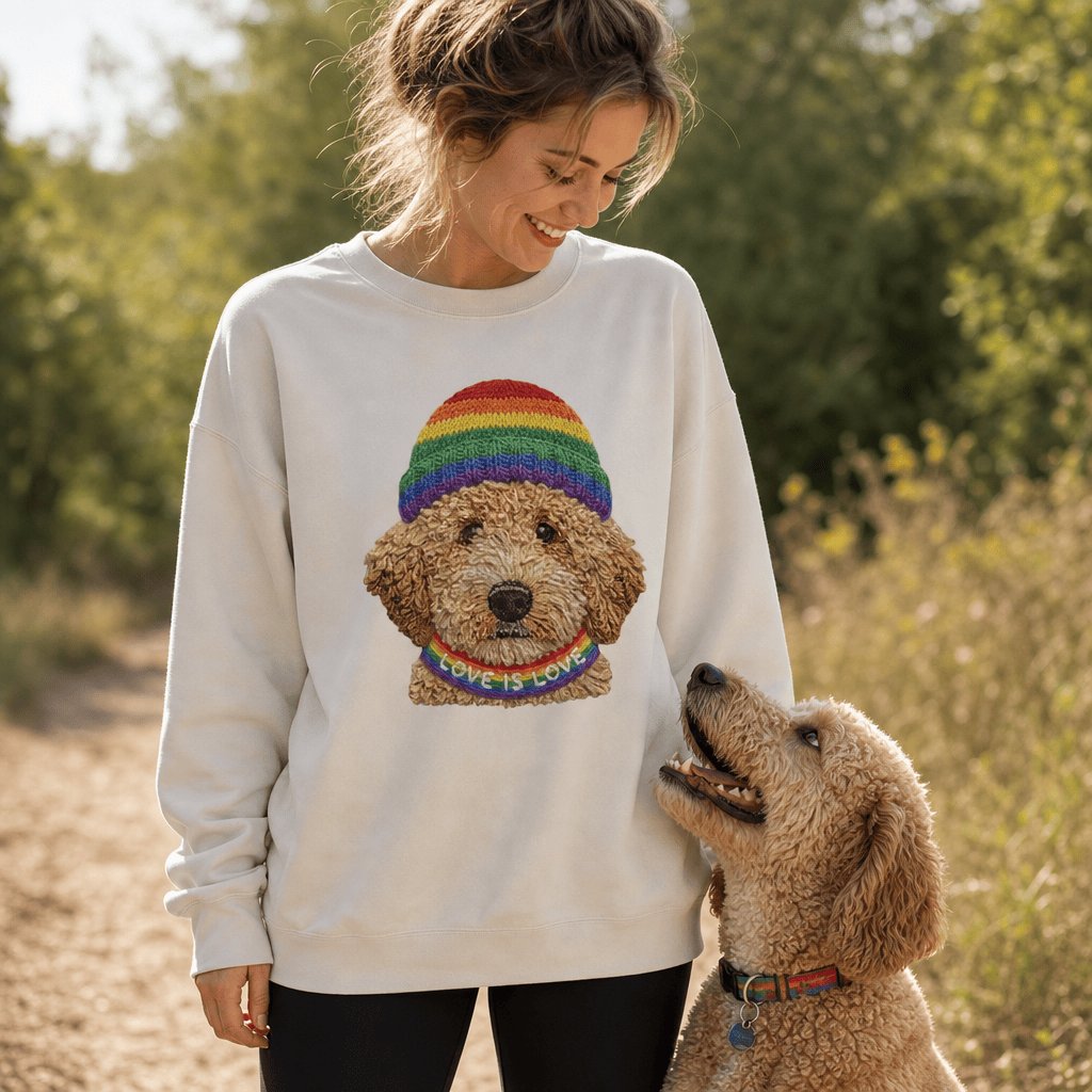 Love is Love Doodle Sweatshirt in by Puppy Jo