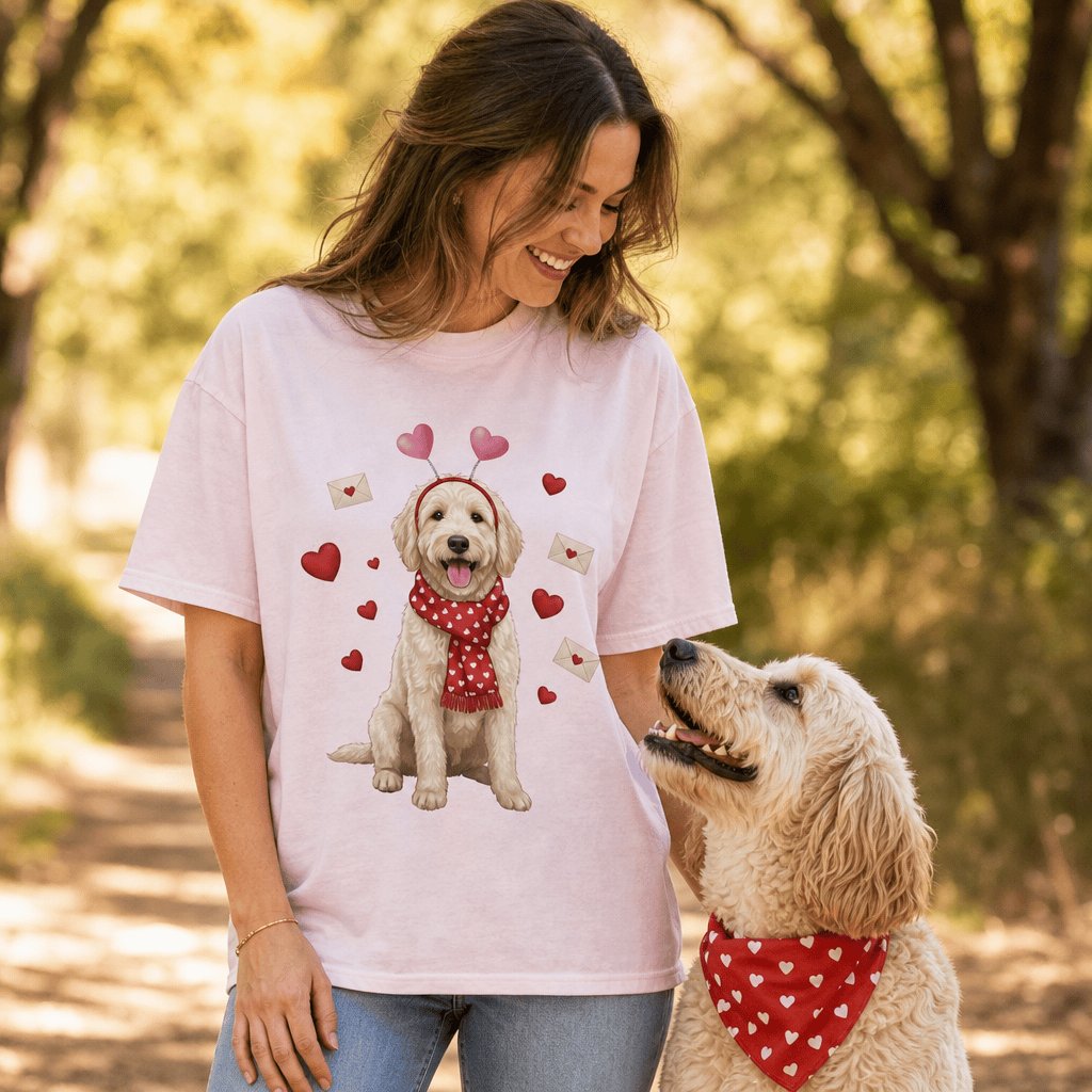 Love Letter Cream Doodle T-Shirt in by Puppy Jo
