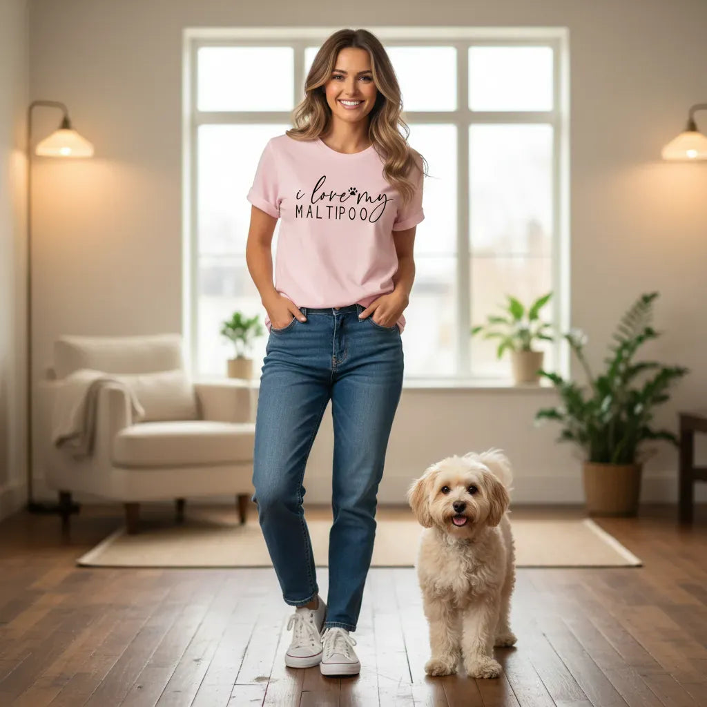 Love My Maltipoo T-Shirt in by Puppy Jo