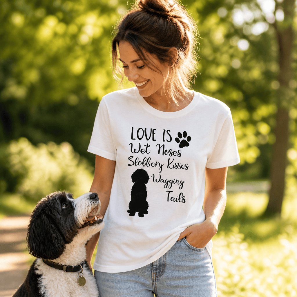 Love Wet Kisses Doodle T-Shirt in by Puppy Jo