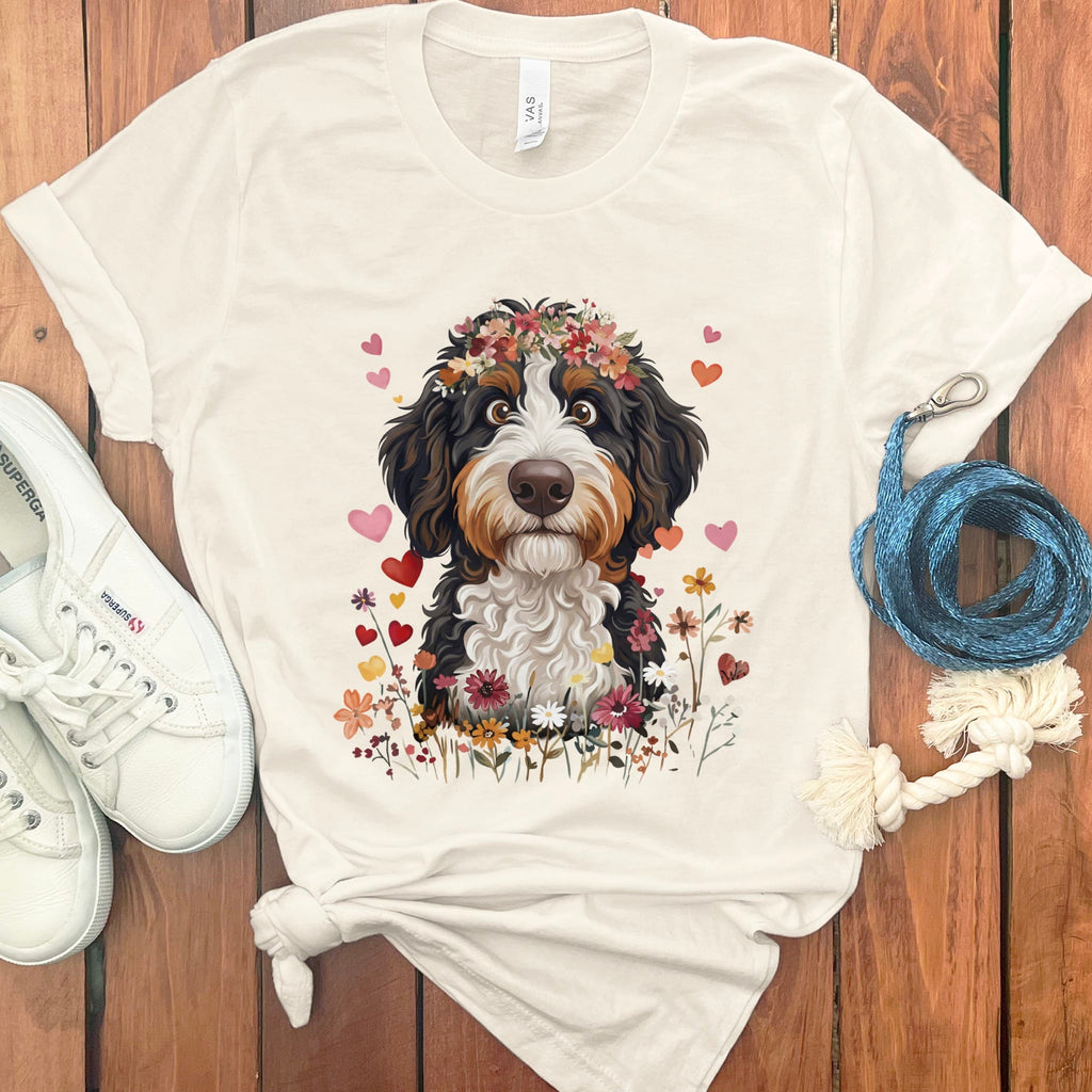 Loveable Bernedoodle T-Shirt in Natural / S by Puppy Jo