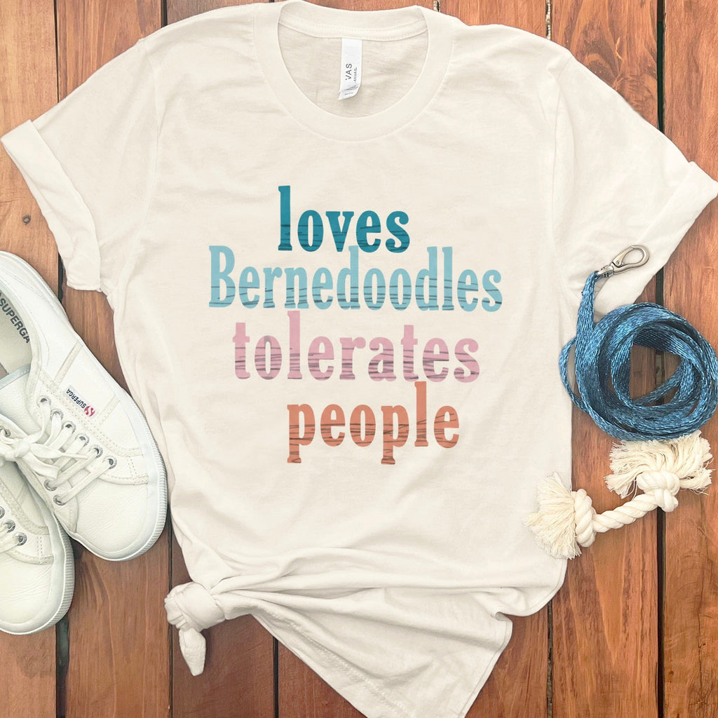 Loves Bernedoodles T-Shirt in Natural / S by Puppy Jo