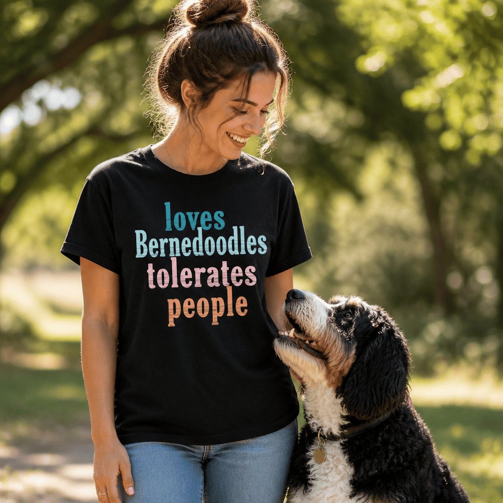 Loves Bernedoodles T-Shirt in by Puppy Jo