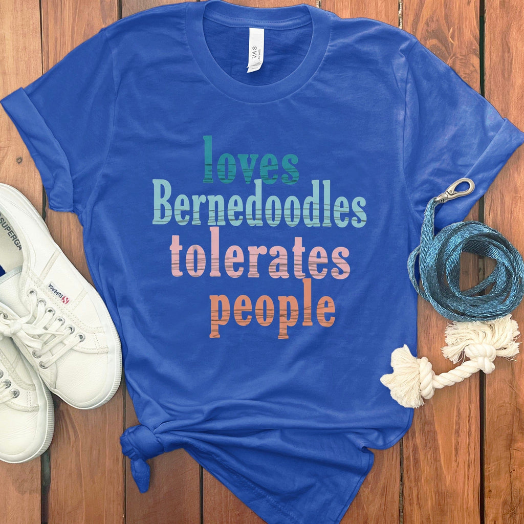Loves Bernedoodles T-Shirt in True Royal / S by Puppy Jo