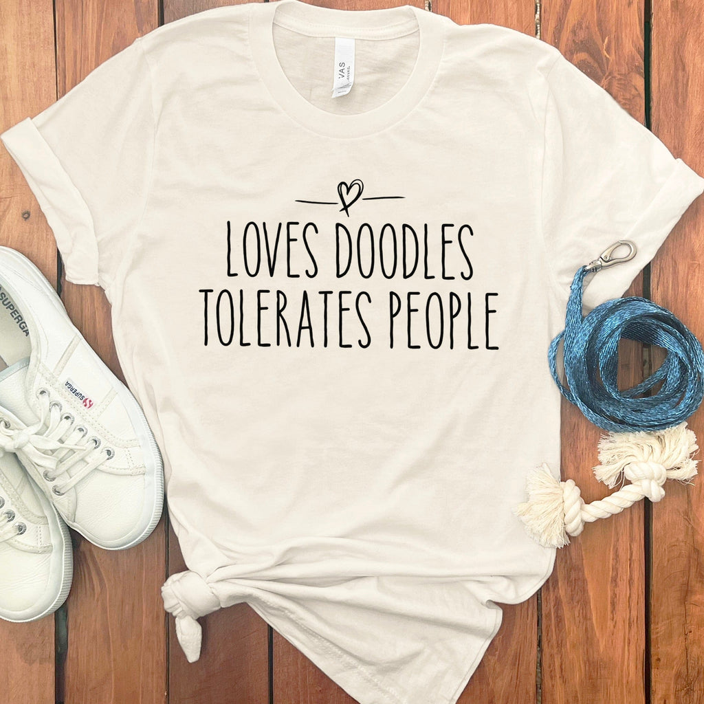 Loves Doodles People T-Shirt in Natural / S by Puppy Jo