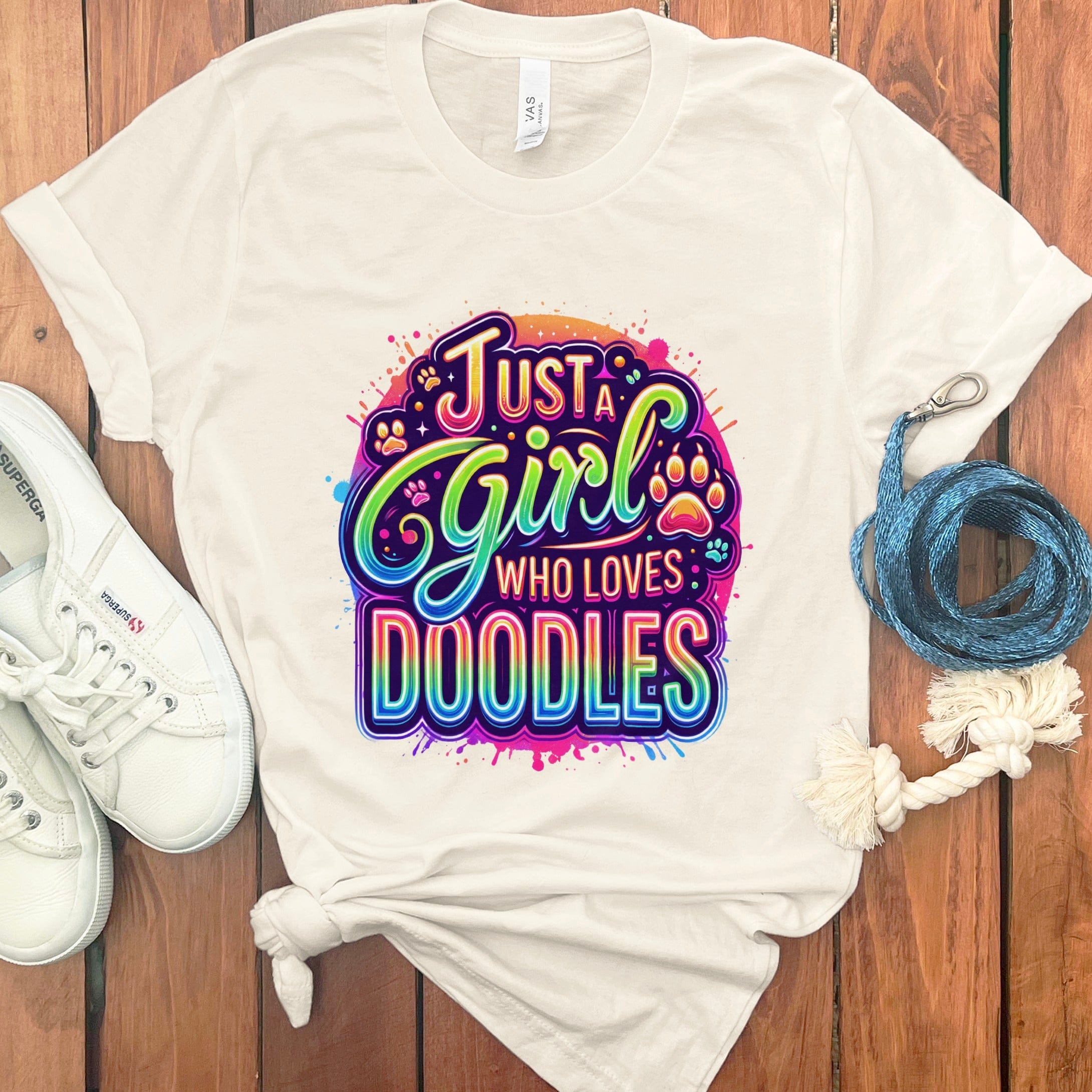 Loves Doodles T-Shirt in Natural / S by Puppy Jo