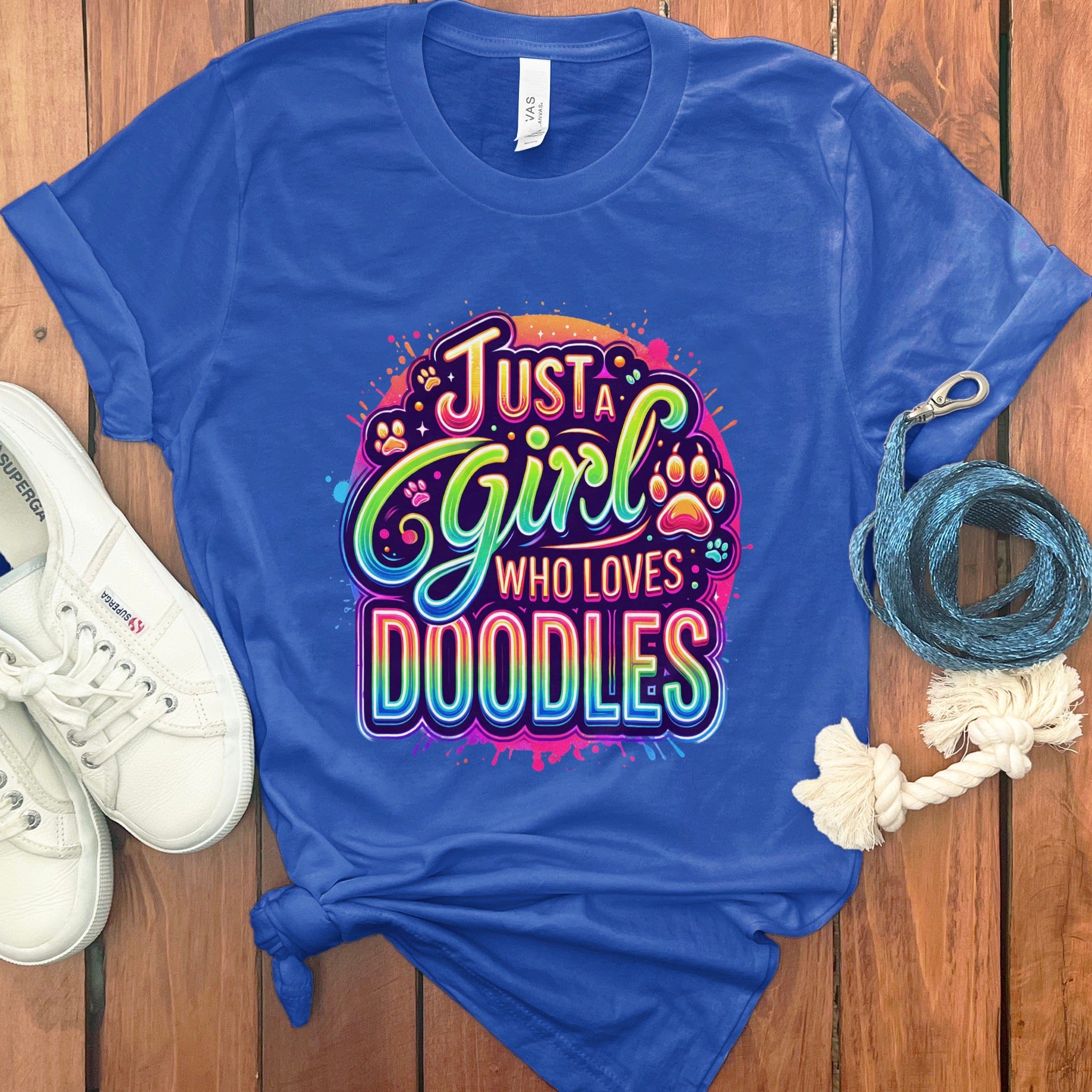 Loves Doodles T-Shirt in True Royal / S by Puppy Jo