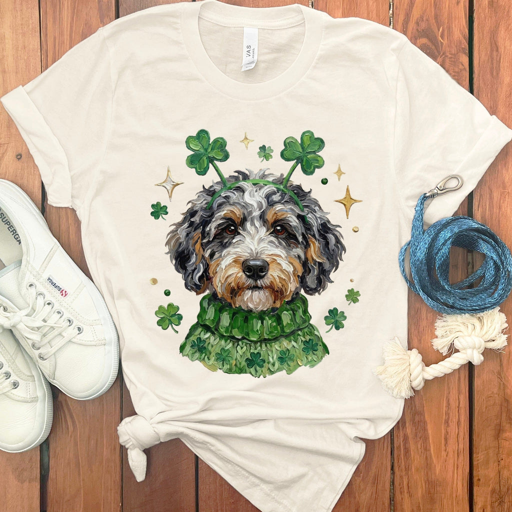 Lucky Aussiedoodle T-Shirt in Natural / S by Puppy Jo