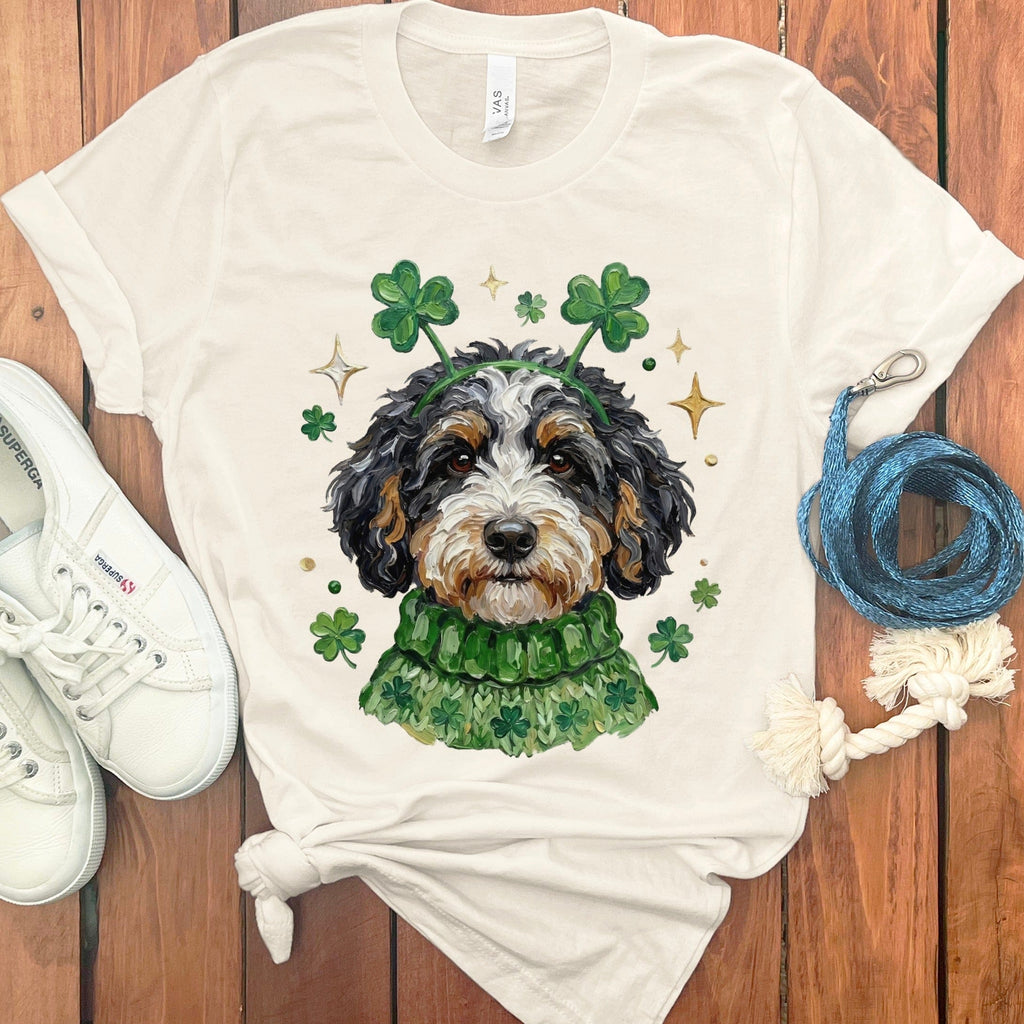 Lucky Bernedoodle T-Shirt in Natural / S by Puppy Jo