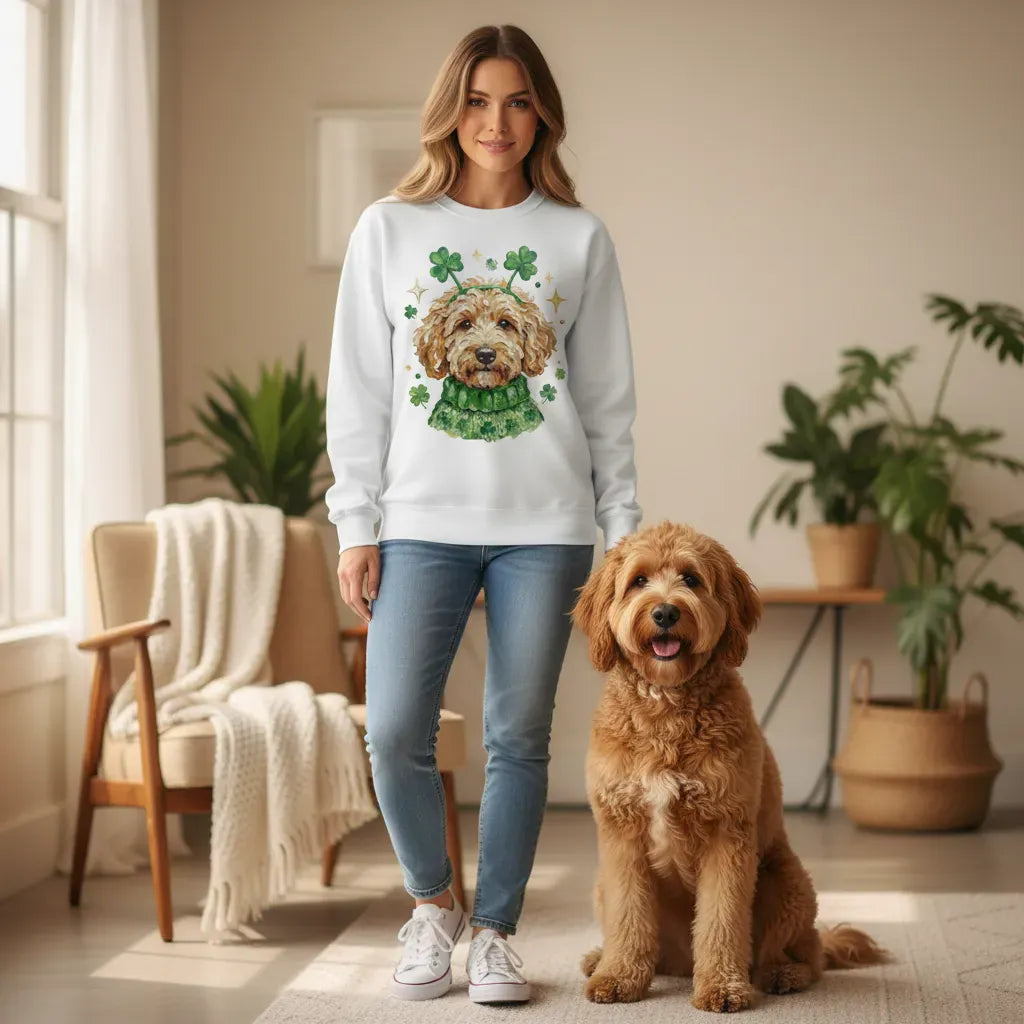 Lucky Goldendoodle Doodle Sweatshirt in by Puppy Jo