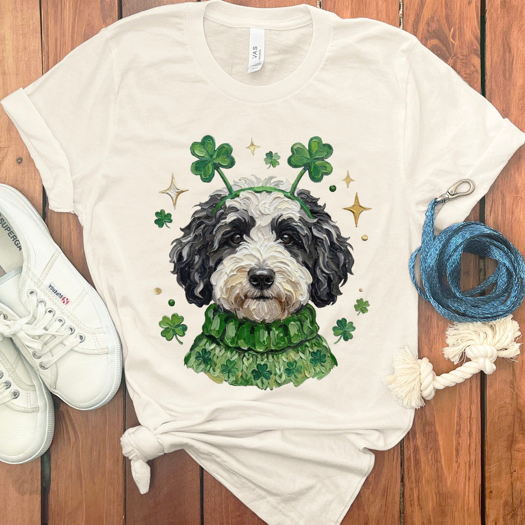 Lucky Schnoodle T-Shirt in Natural / S by Puppy Jo