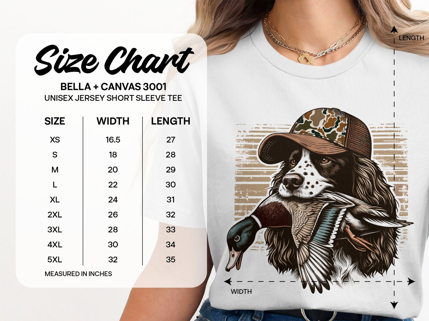Hunting Dog with Camouflage Cap Graphic Tee product