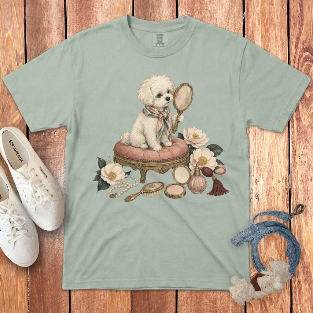 Maltipoo Beauty Signature T-Shirt in Bay / S by Puppy Jo