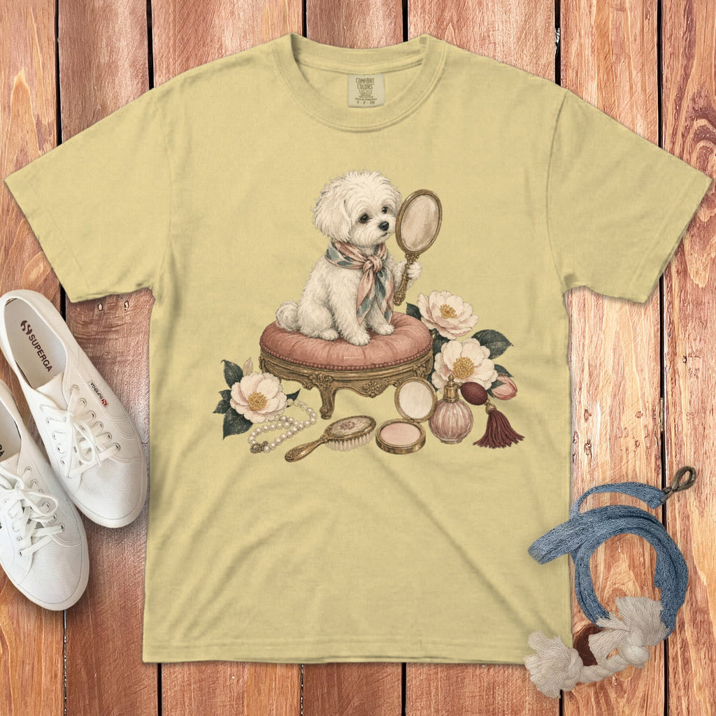 Maltipoo Beauty Signature T-Shirt in Butter / S by Puppy Jo
