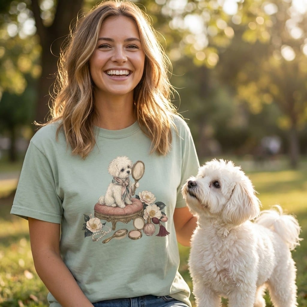 Maltipoo Beauty Signature T-Shirt in by Puppy Jo